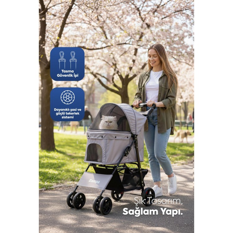 Zampa Core Kedi & Köpek Arabası