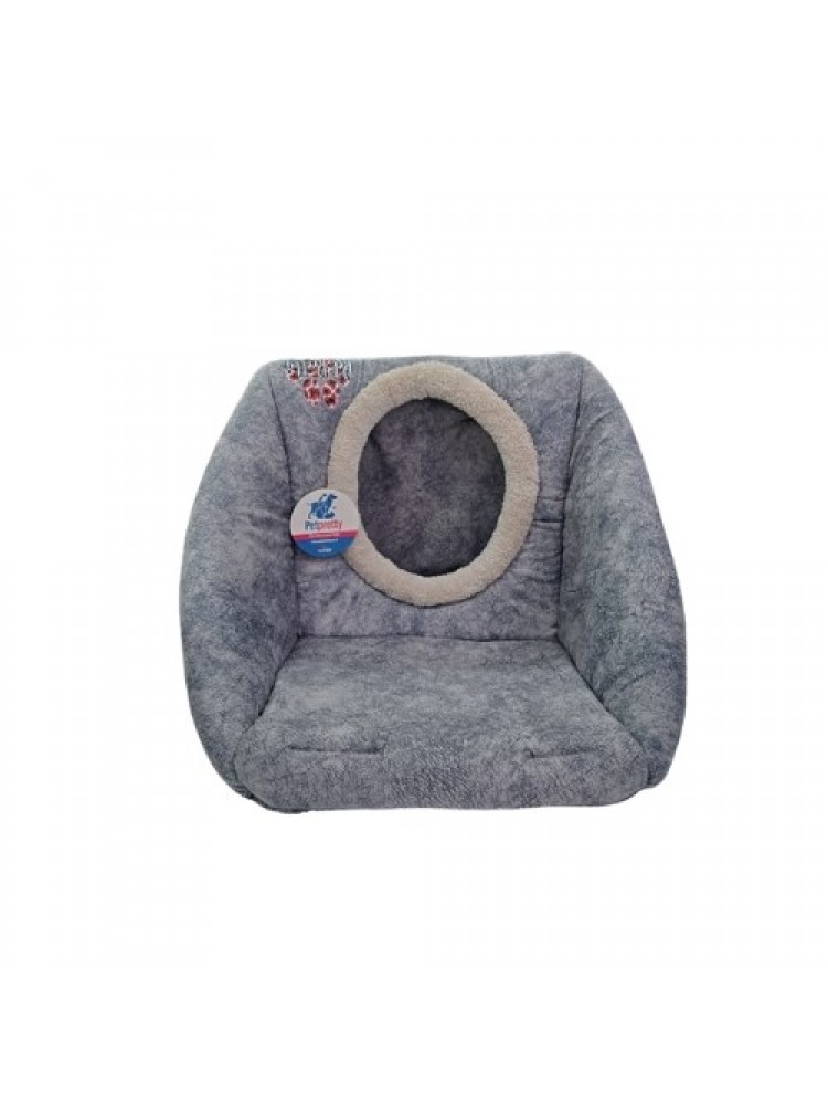 COMFORT ÜÇ FONKSİYONLU GRİ KEDİ KÖPEK YATAĞI 42x42x23cm
