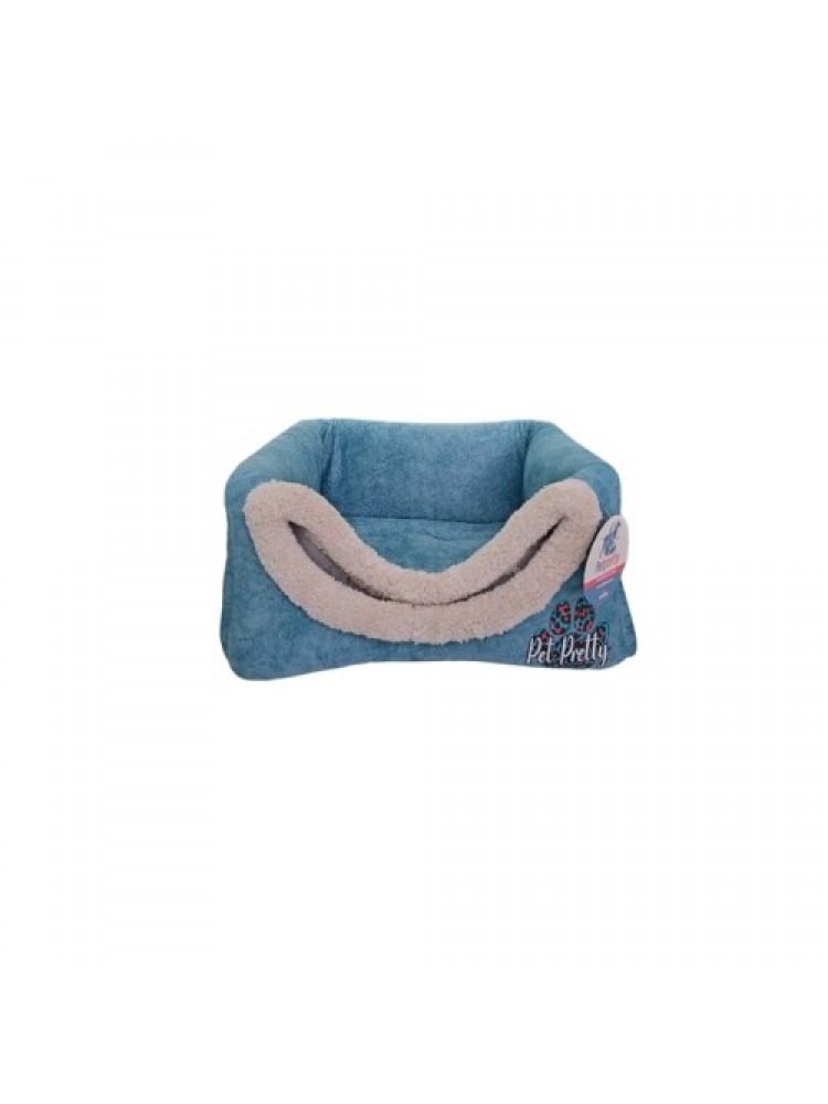 COMFORT ÜÇ FONKSİYONLU MAVİ KEDİ KÖPEK YATAĞI 42x42x23cm
