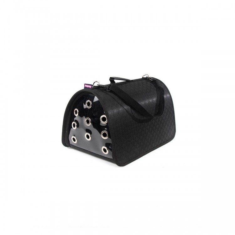 KEDİ KÖPEK FLYBAG KAPALI TAŞIMA ÇANTASI SİYAH 44x28x28 cm