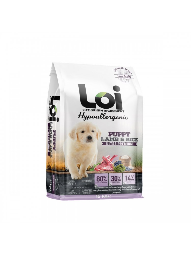 Loi Hipoalerjenik Yavru Köpek Maması Kuzu Etli 15 Kg
