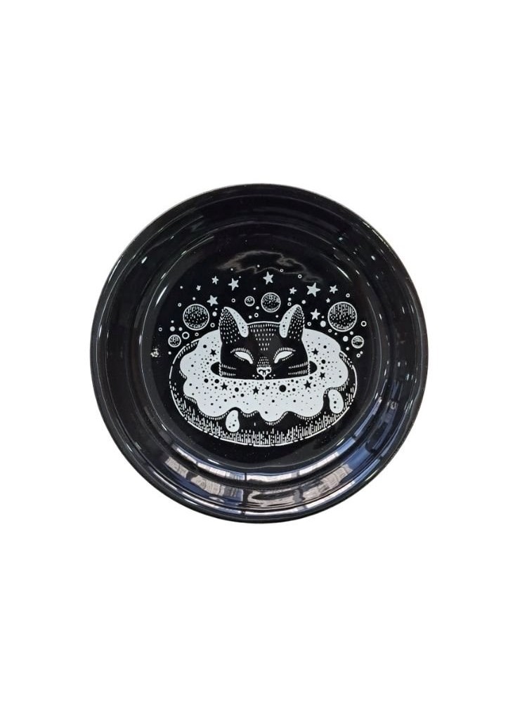 SERAMİK MAMA KABI KEDİ DERİN SİYAH 250ML