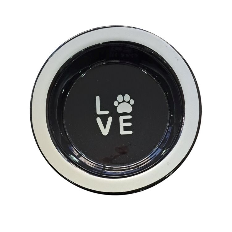 SERAMİK MAMA KABI KEDİ DERİN SİYAH 520ML