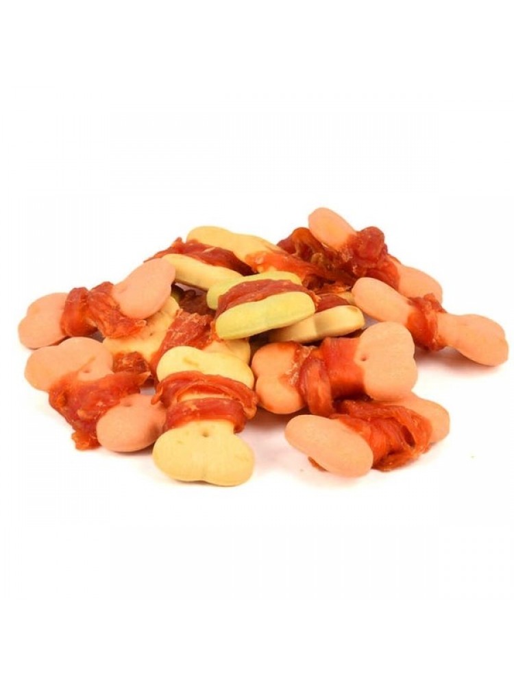 Wanpy Bisküvi Üzeri Tavuk Sargılı 100gr BA-04H Köpek Ödül
