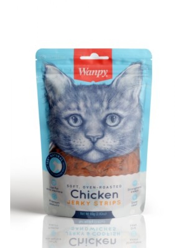 Wanpy Gerçek Tavuk Fileto 80 gr CA-04S-01 Yumuşak Kedi Ödülü