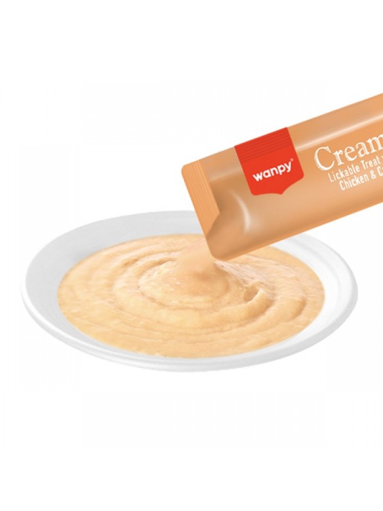 Wanpy Tavuklu & Yengeçli 25*14 gr Krema Kedi Ödülü RAC-056