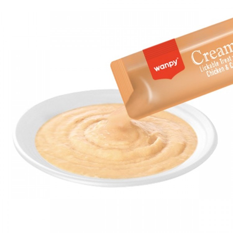 Wanpy Tavuklu & Yengeçli 25*14 gr Krema Kedi Ödülü RAC-056