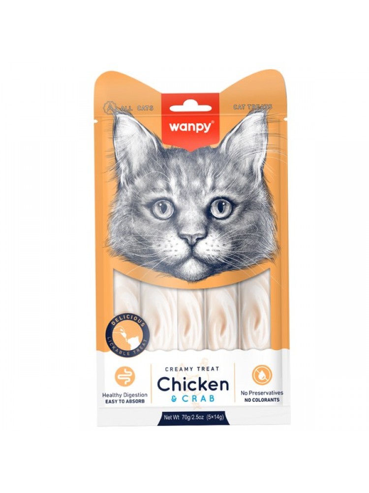 Wanpy Tavuk-Yengeç 12'li-Krema Ödül 5x14gr