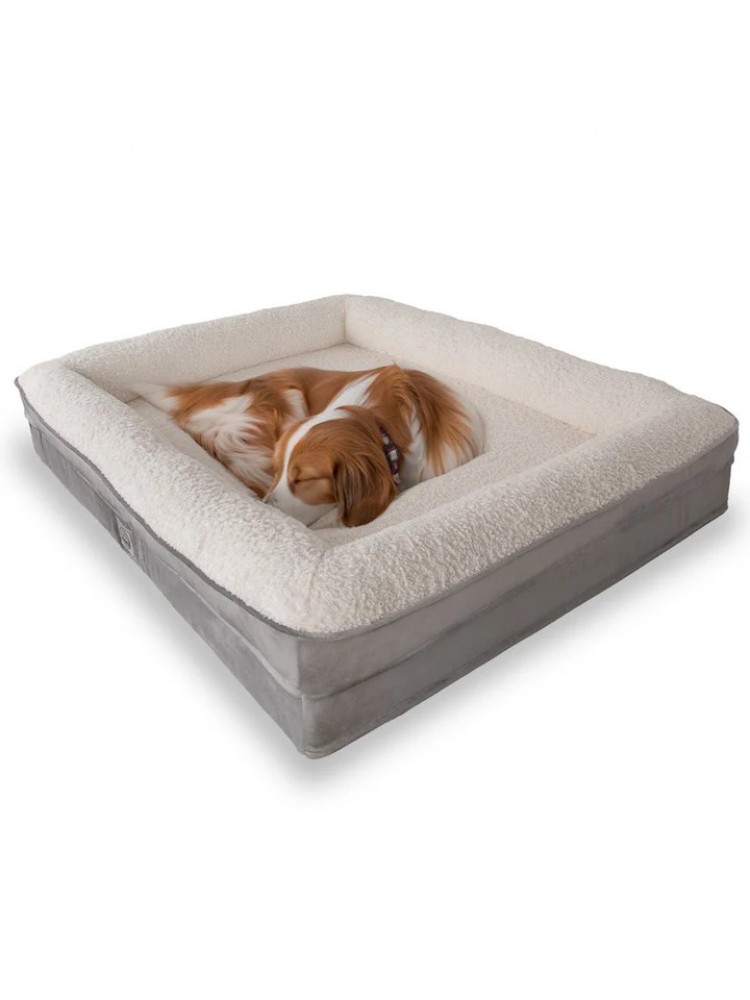 Felix Visco Süngerli Ultra Yumuşak%100 Su Geçirmez Alezli Çıkarılabilir Kılıflı Kedi ve Köpek Yatağı